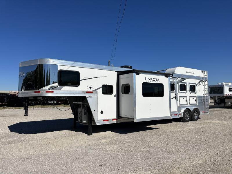 2022 Lakota 3H 12'8 SW w/ Slide Out LQ Horse Trailer