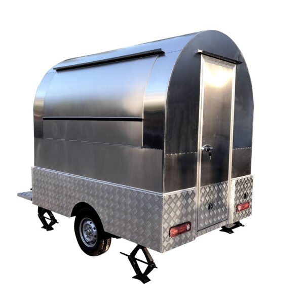 2.3m (7.5ft) Stainless Steel Round Shape Food Trailer - Image 11