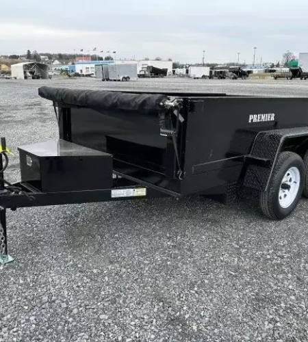 Premier-6x10-Low-Profile-Dump-Trailer-Tarp-Kit-Spreader-Gate-Electric-Brakes-1